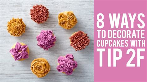 How To Decorate Cupcakes With Wilton Tip 2f Youtube
