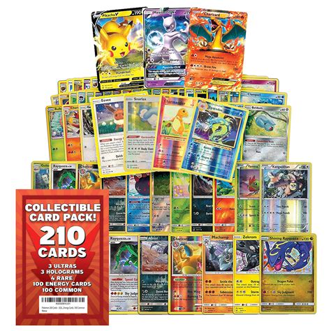 Buy PokÉmon Trading Card Game 210 Assorted Cards 3 Gx 3 Holograms 4