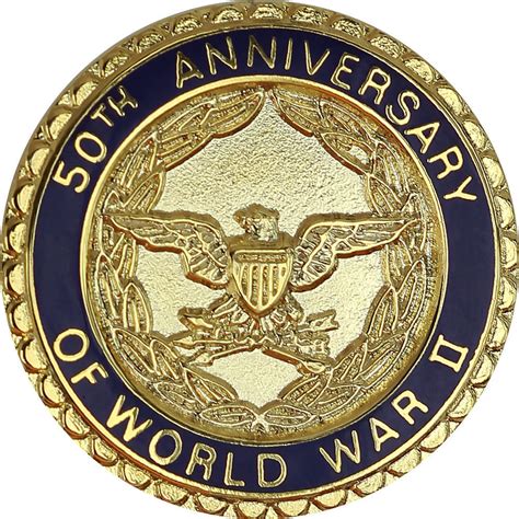 World War Ii 50th Anniversary Commemorative Lapel Pin Usamm