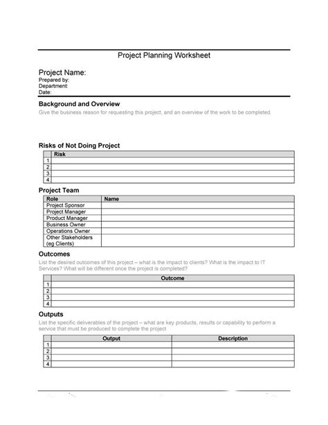Project Schedule Word Document Management Plan Sample Template Outline
