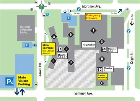 Hospital Campus Map Images