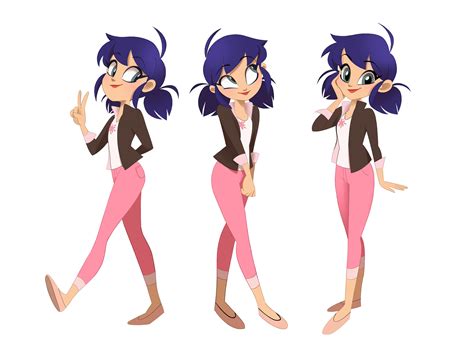 Image Marinette 2d Design Poses By Angie Nascapng Miraculous