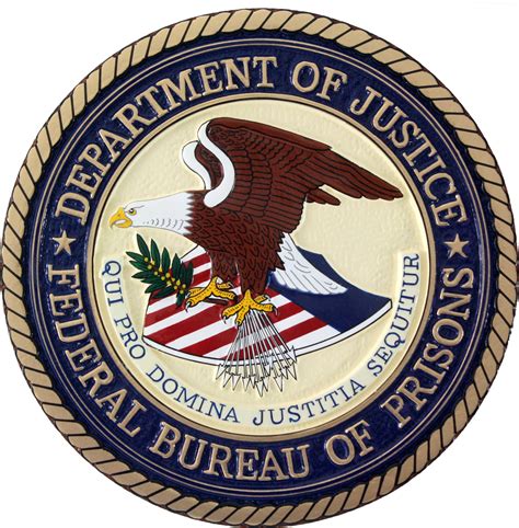 Seal Of The Us Department Of Justice Plaque