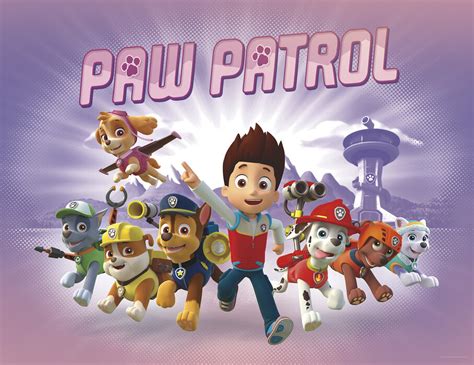 Paw Patrol Paw Patrol Is On A Roll Purple Made To Measure Wall