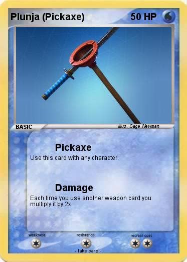 Pokémon Plunja Pickaxe Pickaxe My Pokemon Card