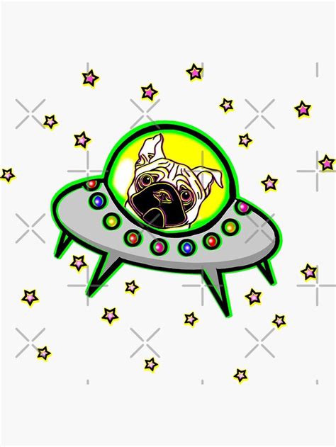 Space Pug Sticker By Heathengirl64 In 2022 Pugs Stickers Vinyl Sticker