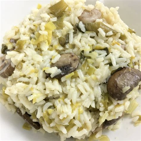 Mushroom And Leek Rice The Urben Life