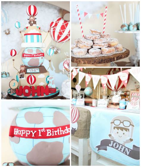 Check spelling or type a new query. Kara's Party Ideas Rustic Hot Air Balloon Birthday Party ...