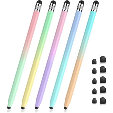 Stylushome Stylus Pens 5 Pack 2 In 1 Stylus Pens For Touch Screens