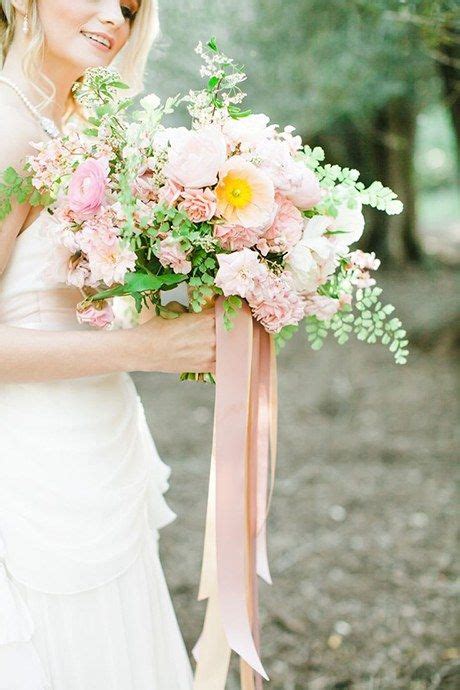 11 Of The Prettiest Wrapped Wedding Bouquets Wedding Bouquet Ribbon Ribbon Bouquet Beautiful