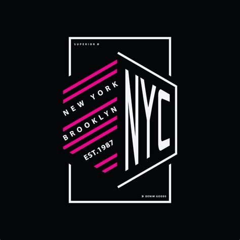 Premium Vector New York Brooklyn Typography Vector T Shirt Design