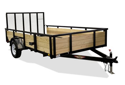 Aluminum Wood Side Utility 76x12 Aluminum Wood Side Utility Trailer 3k