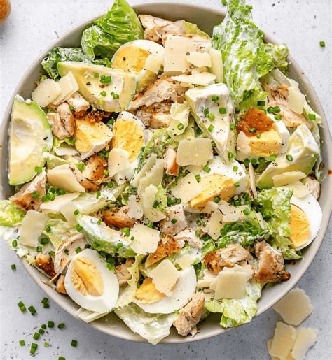 Recette Salade César au poulet fermier faible en glucides Journal