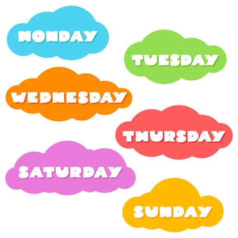 163600 Day Of The Week Illustrations Royalty Free Vector Graphics