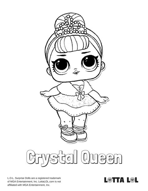 Crystal Queen Lol Coloring Page Coloring Pages