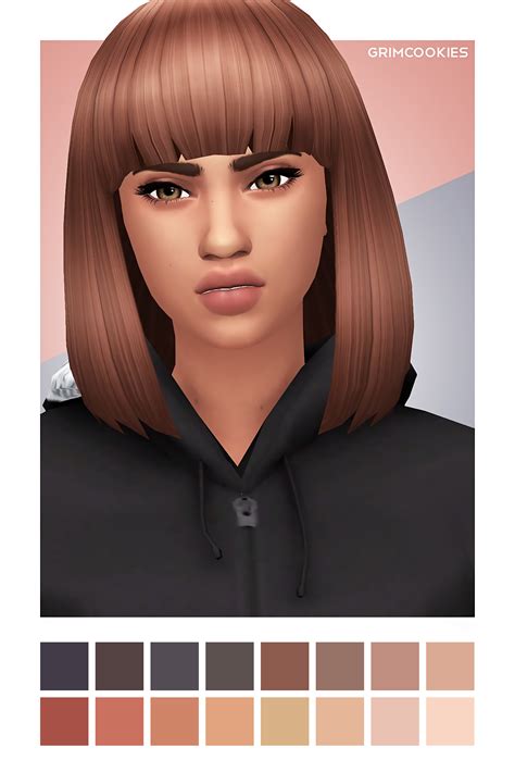 Sims 4 Short Hair With Bangs Maxis Match Technohealthinfo