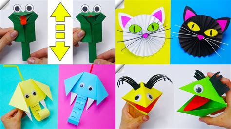 7 Diy Paper Crafts Paper Toys Youtube