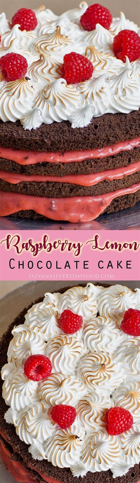 Chocolate Raspberry Curd Cake Recipe Video Tatyanas Everyday Food