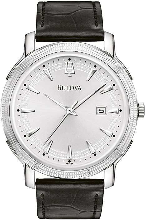 Bulova Gents Watch With Leather Strap Uk Watches