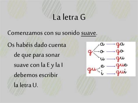Uso De La Letra G