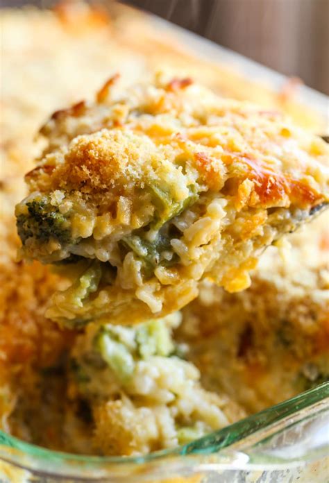 Broccoli Rice Cheese Casserole With Ritz Cracker Topping Lasopatg