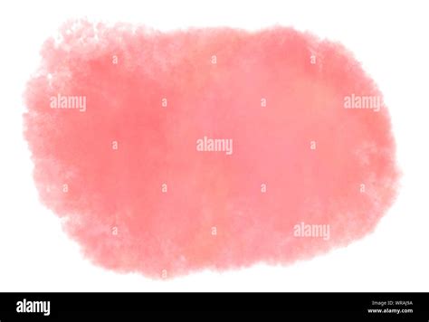 Digital Soft Peach Watercolor Pastel Background Splash Painting Stock