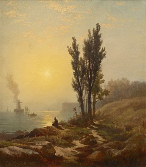 Moran E Sold Early Dawn New York Harbor Questroyal Fine Art