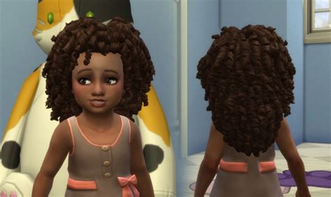 Sims 4 Hairs Mystufforigin Long Tight Curls For Toddlers