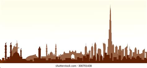 Dubai Skyline Stock Vector Royalty Free 300701438 Shutterstock
