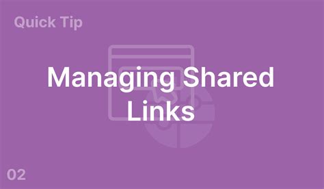 Managing Shared Links 2