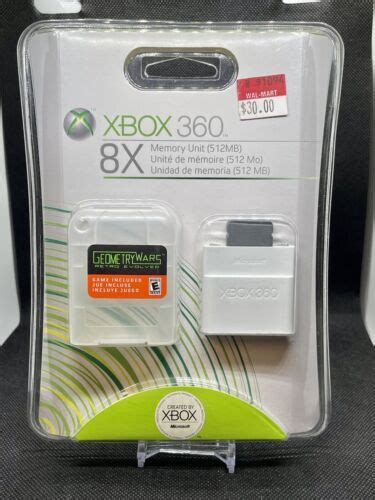 Memory Unit Card Microsoft Xbox 360 512mb W Brand New Sealed Package