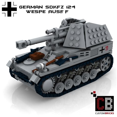 Custombricksde Lego Custom Ww2 Ruine Wespe Opel Blitz Sdkfz 251 9c