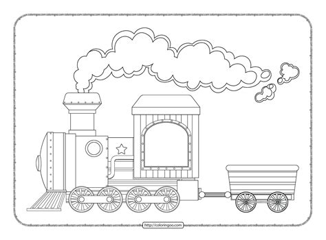 Printable Cute Train Coloring Sheet Train Coloring Pages Coloring