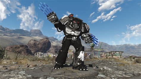Raven Guard Terminator Armor With Lightning Claws At Fallout 4 Nexus Mods And Community