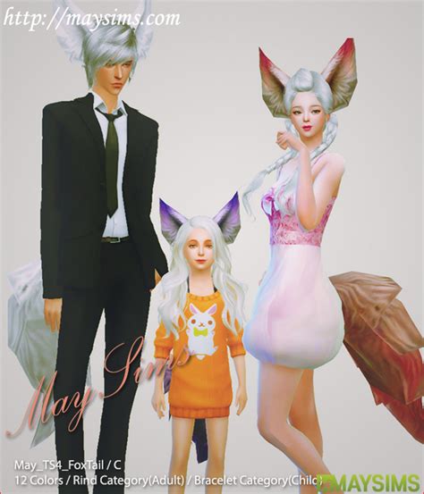 Fox Ears And Tails By May Sims Sims 4 Nexus