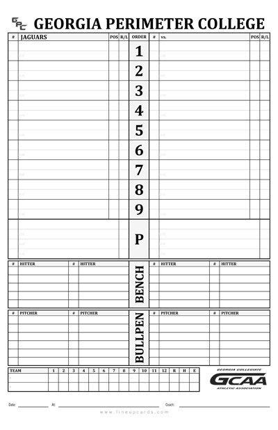 Of all of the sports out there, there is something about baseball that just makes you want keep. Baseball Lineup Card Template - FREE DOWNLOAD | Baseball ...