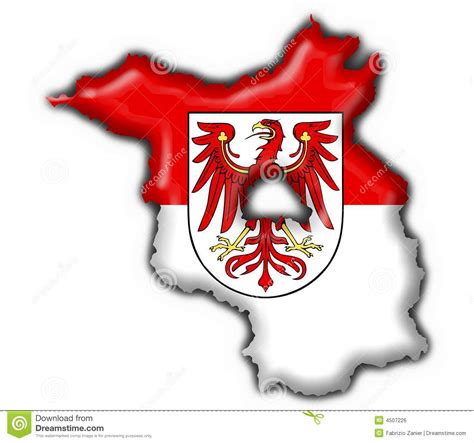 Brandenburg Button Flag Map Shape Stock Illustration - Illustration of ...