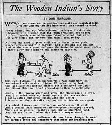 ‘the Wooden Indians Story Don Marquis