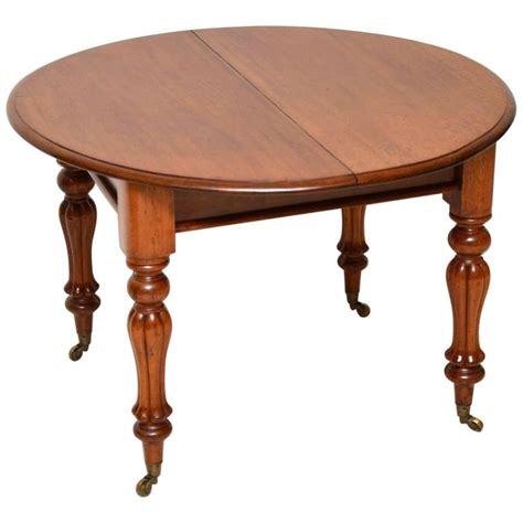 Antique William Iv Round Extending Mahogany Dining Table At 1stdibs