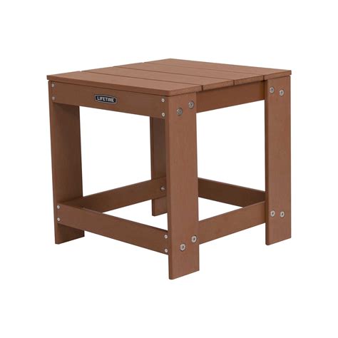 Target/furniture/lifetime square folding table (129)‎. Lifetime Adirondack Square Table, Faux Wood Brown, 60246 ...
