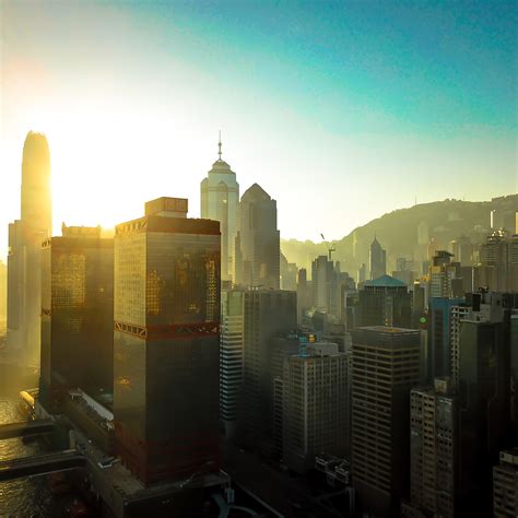 2048x2048 Hongkong Buildings Skycrapper City 4k Ipad Air Hd 4k