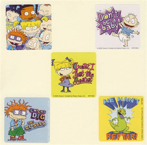 15 Rugrats Large Stickers Party Favors Angelica Tommy Chuckie