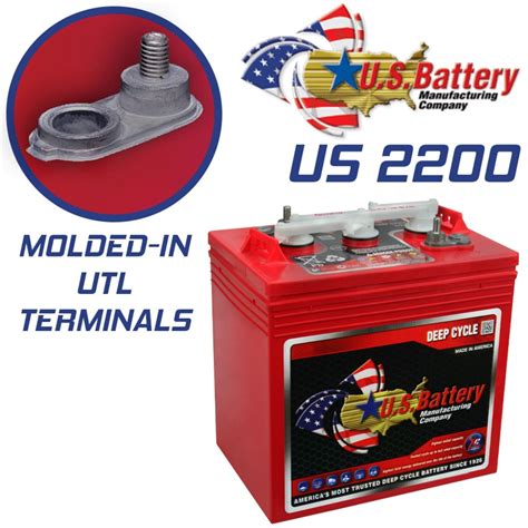 Us Battery Us2200 Xc2 6 Volt 232 Amp Hours Gc2 Group Size 6 Pack Ebay