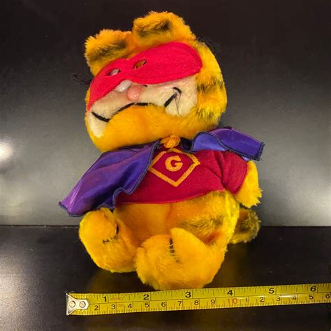 Superhero Garfield Stuffed Animal Etsy