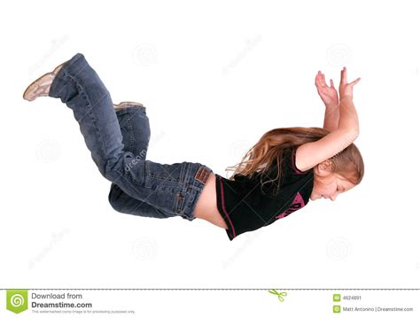 Girl falling stock image. Image of child, human, jump - 4624891