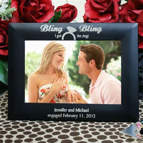 Personalized Engraved Engagement Frame Ts Happen Here Wedding