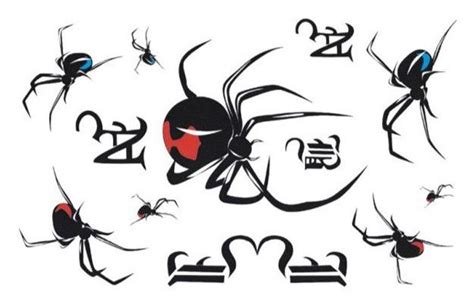 Amazing Black Widow Tattoo Design Stencil Black Widow Tattoo Spider