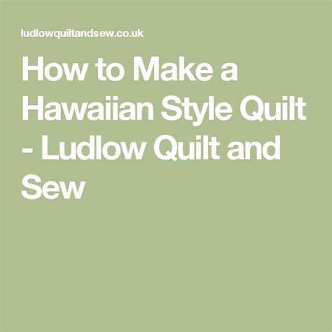 Ludlowquiltandsew Co Uk This Domain Name May Be For Sale Hawaiian