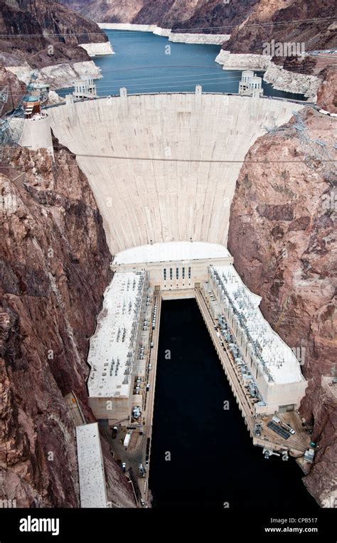 Hoover Dam On The Colorado River Nevadaarizona Stock Photo Alamy