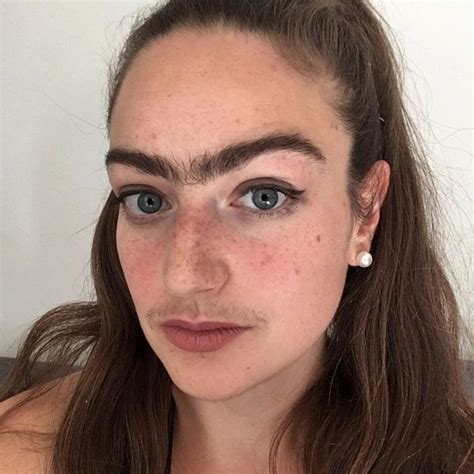 Woman Decides To Stop Shaving Moustache Or Unibrow To Weed Out Dates Who Go For Looks